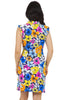 IBKUL Dress S/less Ruffles Medeline Orange (Only XS & S left)